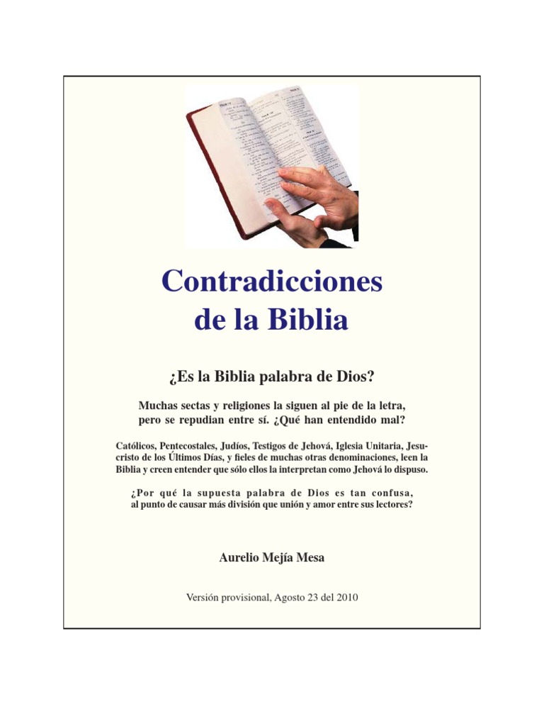 contradicciones biblia aurelio mejia